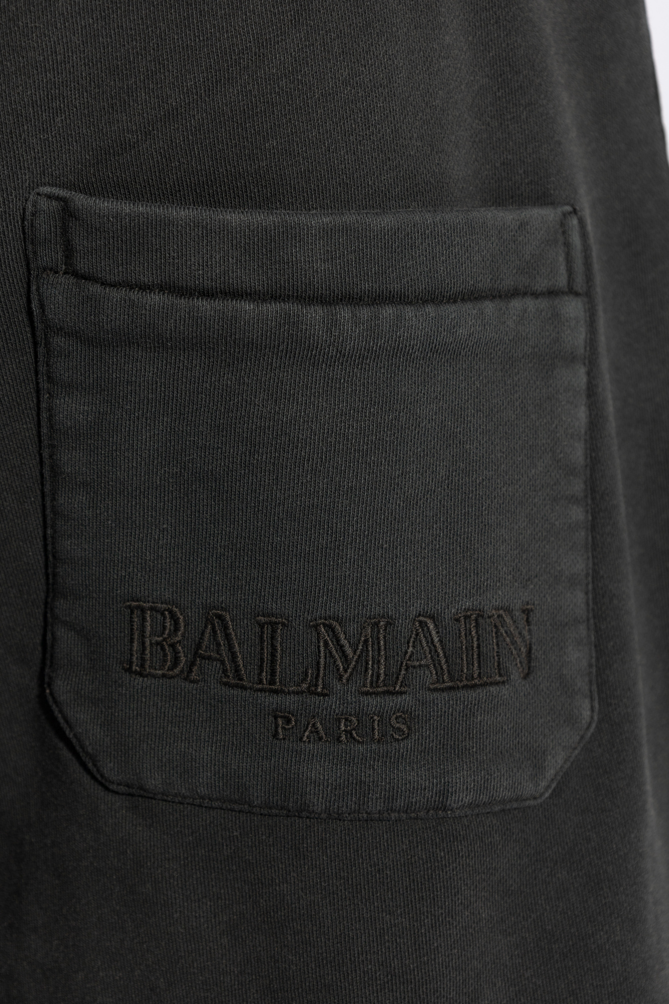 Grey Shorts with logo Balmain Vitkac Canada